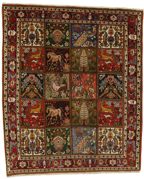 Bakhtiari Персийски връзван килим 197x164