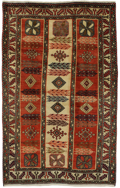 Gabbeh - Qashqai Персийски връзван килим 217x133
