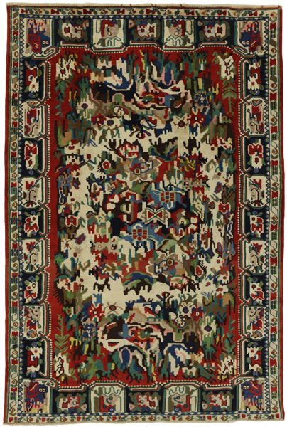 Bakhtiari Персийски връзван килим 226x151