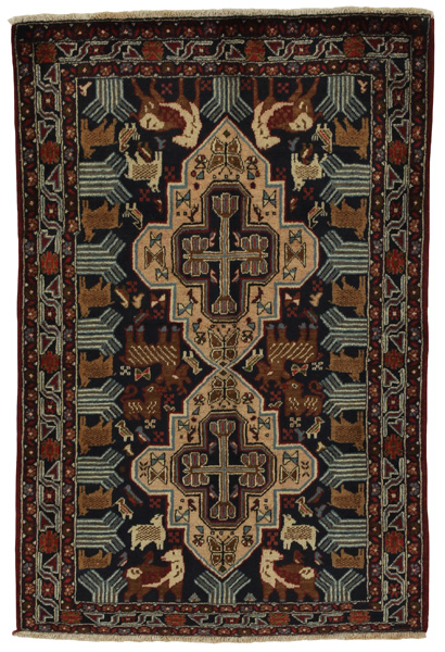 Ardebil Персийски връзван килим 129x88