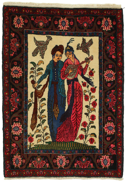 Jozan - Sarouk Персийски връзван килим 108x76