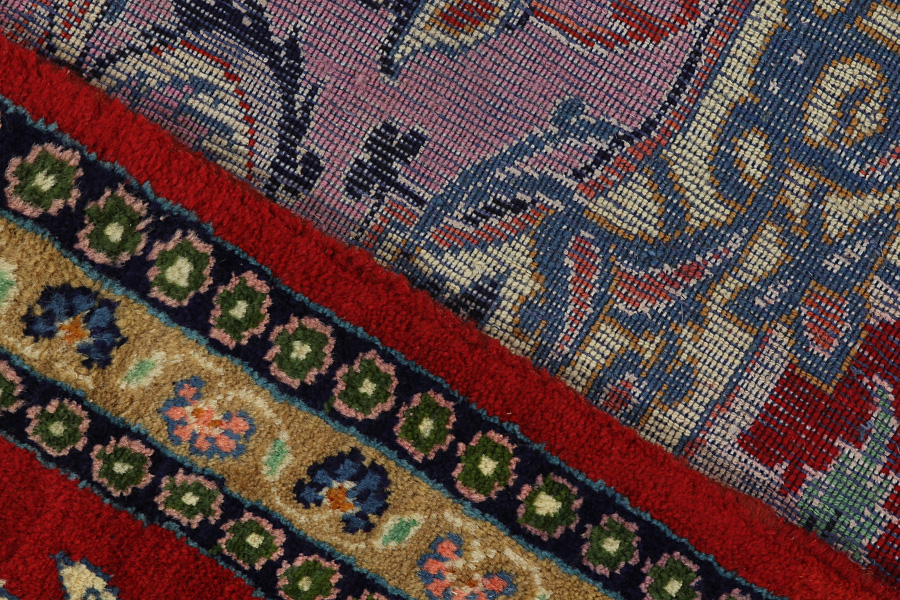 Isfahan Персийски връзван килим 188x132 - Снимка 5
