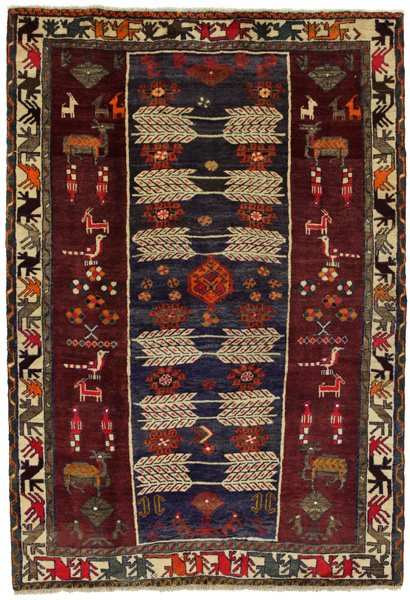 Gabbeh - Bakhtiari Персийски връзван килим 233x160