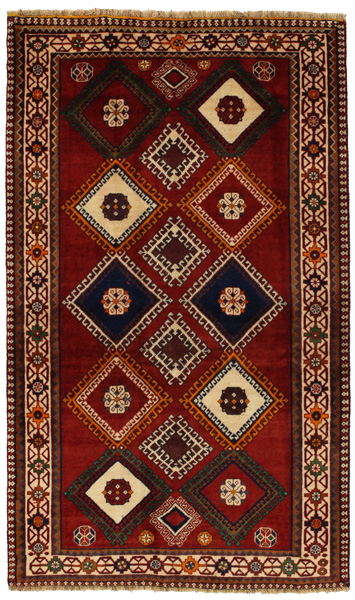 Yalameh - Qashqai Персийски връзван килим 217x130