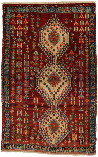 Yalameh - Qashqai Персийски връзван килим 164x105