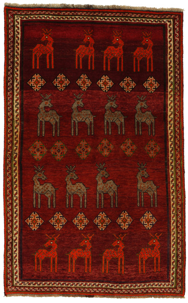 Gabbeh - Qashqai Персийски връзван килим 198x126