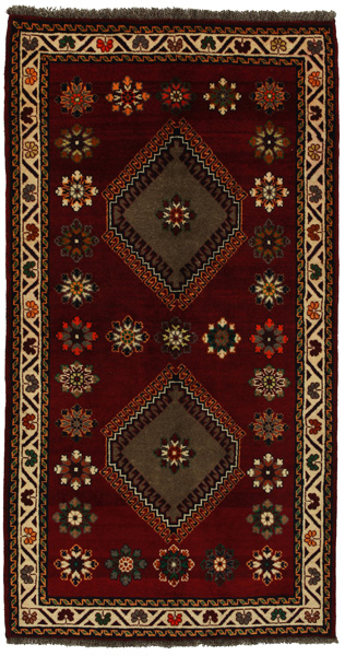 Yalameh - Qashqai Персийски връзван килим 198x107