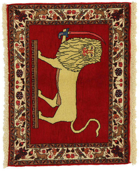 Gabbeh - Qashqai Персийски връзван килим 75x98