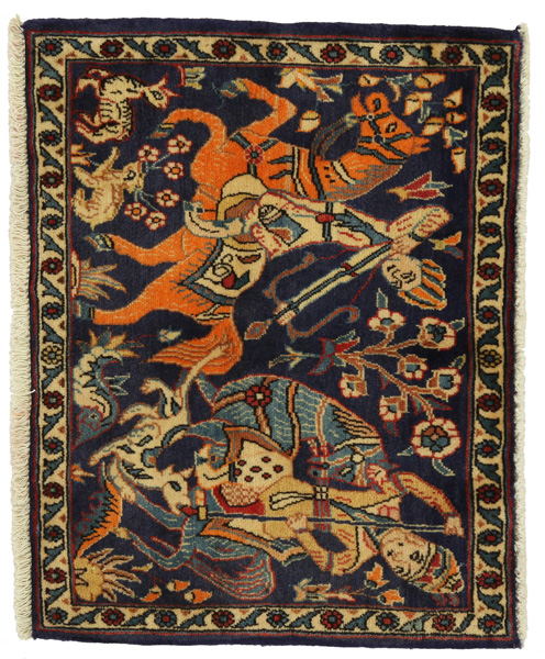 Sarouk - Farahan Персийски връзван килим 60x78