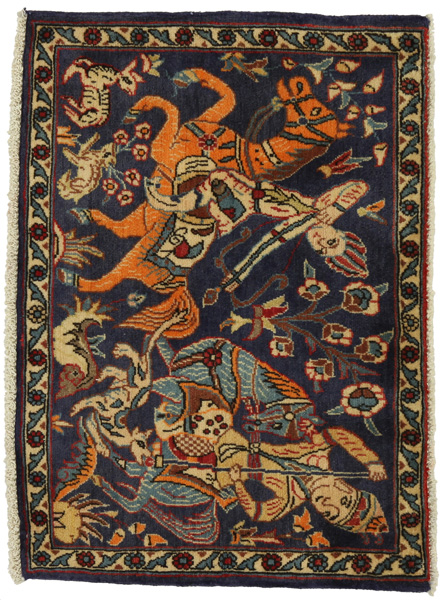 Sarouk - Farahan Персийски връзван килим 58x81