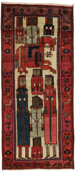 Qashqai - Bakhtiari Персийски връзван килим 296x130