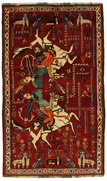 Qashqai Персийски връзван килим 197x116