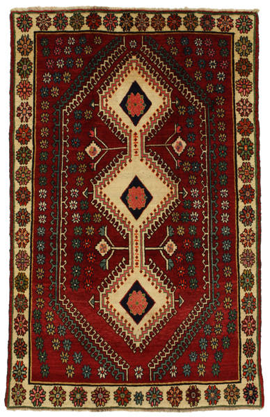 Qashqai Персийски връзван килим 203x129