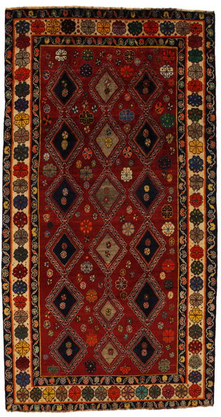 Yalameh - Qashqai Персийски връзван килим 292x154