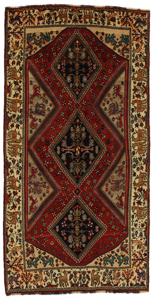 Qashqai Персийски връзван килим 301x155