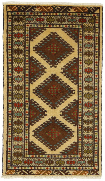 Koliai - Kurdi Персийски връзван килим 101x59