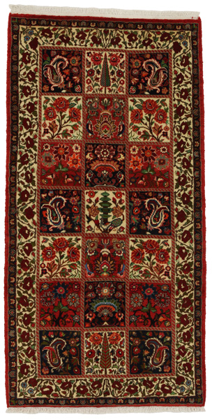 Bakhtiari Персийски връзван килим 194x95