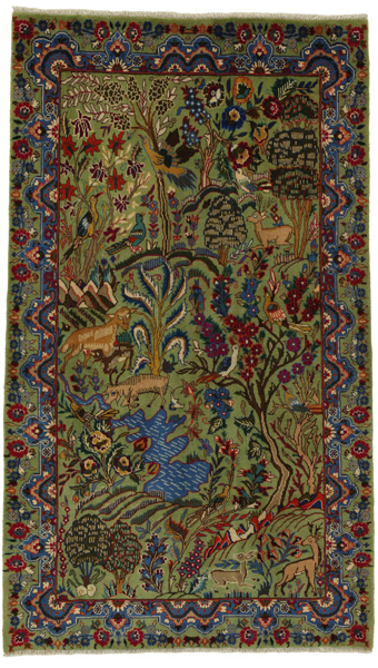 Tabriz Персийски връзван килим 208x118