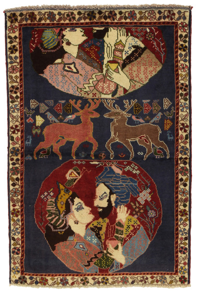 Bijar - Kurdi Персийски връзван килим 123x81