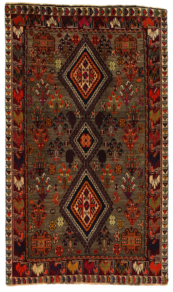 Qashqai Персийски връзван килим 215x124