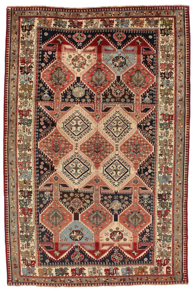 Yalameh - Qashqai Персийски връзван килим 306x200