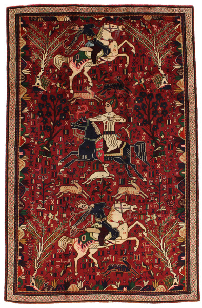 Qashqai Персийски връзван килим 252x163