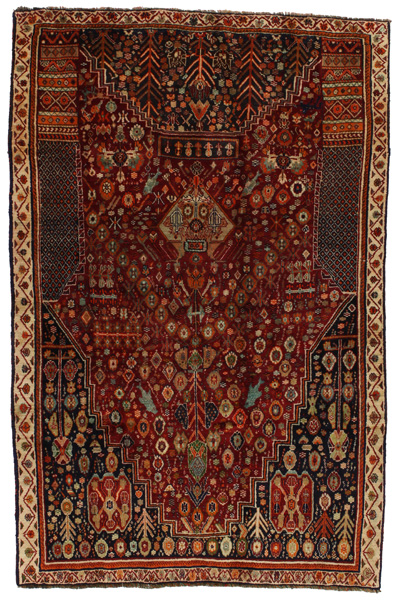 Qashqai - Shiraz Персийски връзван килим 216x140