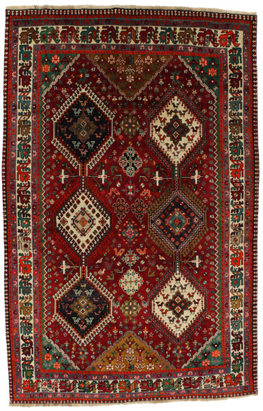 Yalameh - Qashqai Персийски връзван килим 310x200