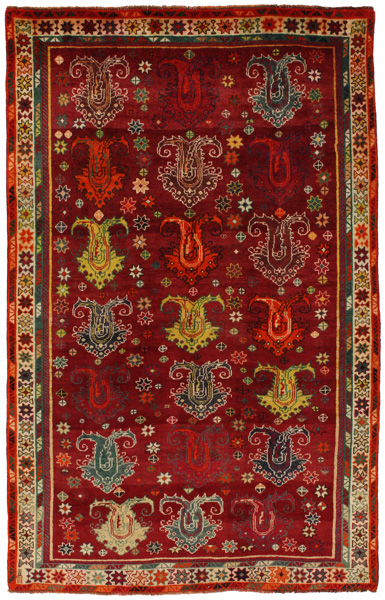 Qashqai Персийски връзван килим 230x145