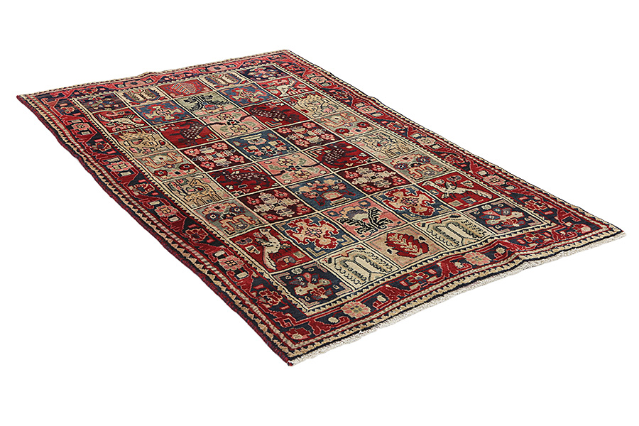 Bakhtiari - Garden Персийски връзван килим 225x129 - Снимка 1