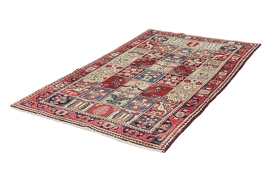 Bakhtiari - Garden Персийски връзван килим 225x129 - Снимка 2