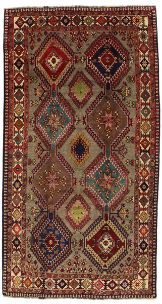 Yalameh - Qashqai Персийски връзван килим 287x154