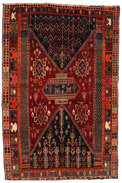 Qashqai - Shiraz Персийски връзван килим 223x148