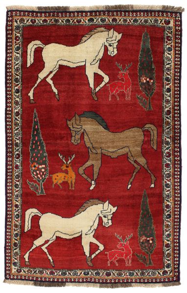 Qashqai - Gabbeh Персийски връзван килим 197x125