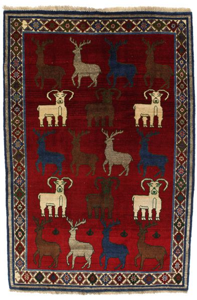 Qashqai - Gabbeh Персийски връзван килим 240x158