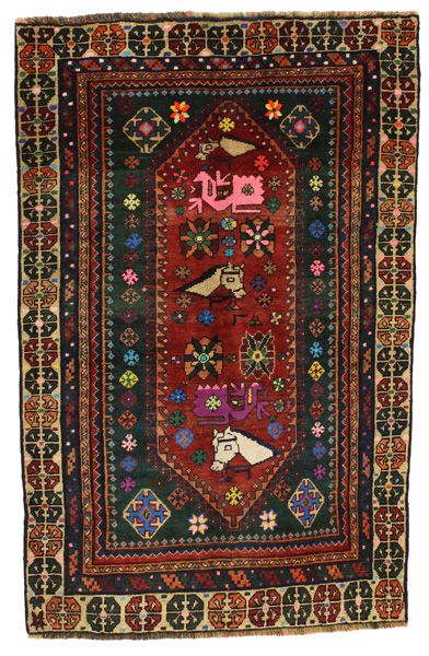 Qashqai - Shiraz Персийски връзван килим 205x128