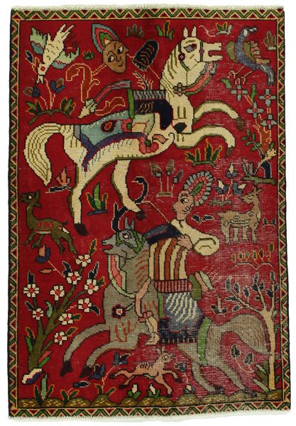 Bijar - Kurdi Персийски връзван килим 140x98