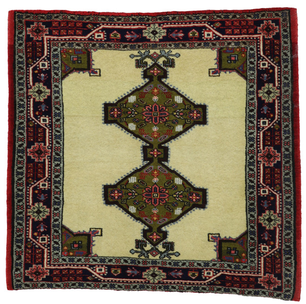 Jozan - Sarouk Персийски връзван килим 78x83