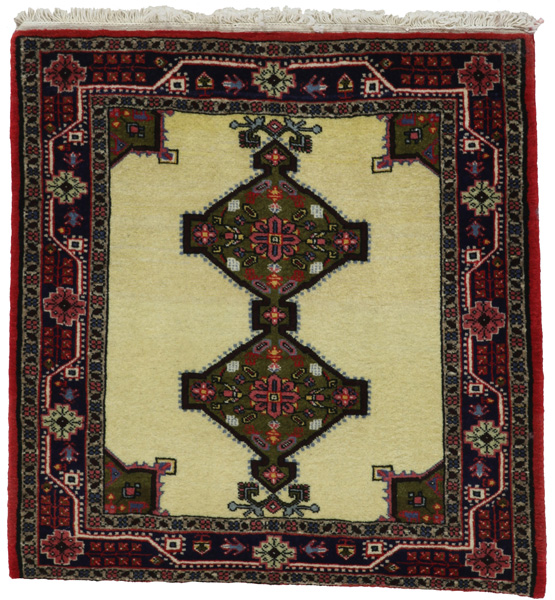 Jozan - Sarouk Персийски връзван килим 83x81