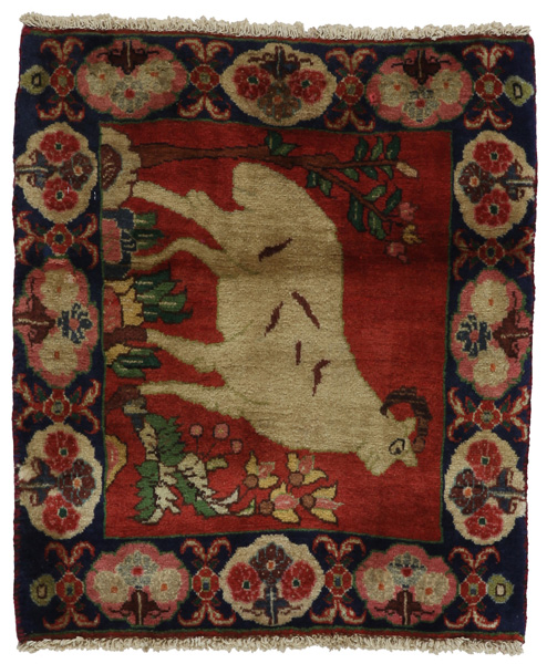 Bijar Персийски връзван килим 68x57