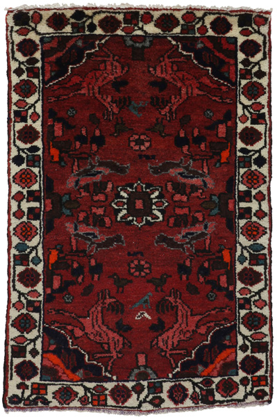 Borchalou - Hamadan Персийски връзван килим 92x60