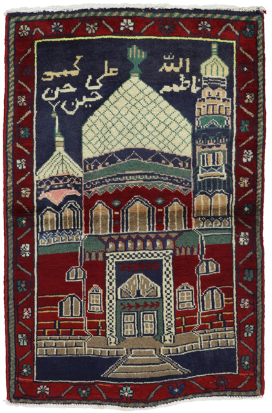 Bijar Персийски връзван килим 101x68