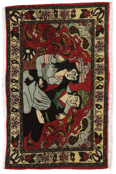Bijar - Kurdi Персийски връзван килим 61x98