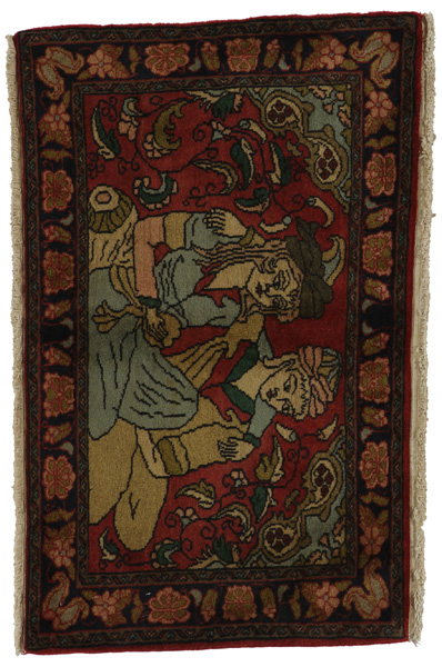 Bijar - Kurdi Персийски връзван килим 60x103