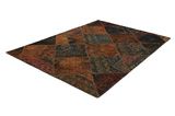 Patchwork Персийски връзван килим 245x175 - Снимка 2