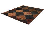 Patchwork Персийски връзван килим 243x205 - Снимка 2