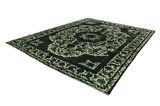 Vintage Персийски връзван килим 373x308 - Снимка 2