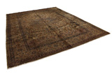Isfahan - old Персийски връзван килим 400x307 - Снимка 1