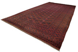 Beshir - Antique Туркменски връзван килим 650x340 - Снимка 2