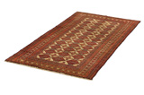 Turkaman - old Персийски връзван килим 205x100 - Снимка 2